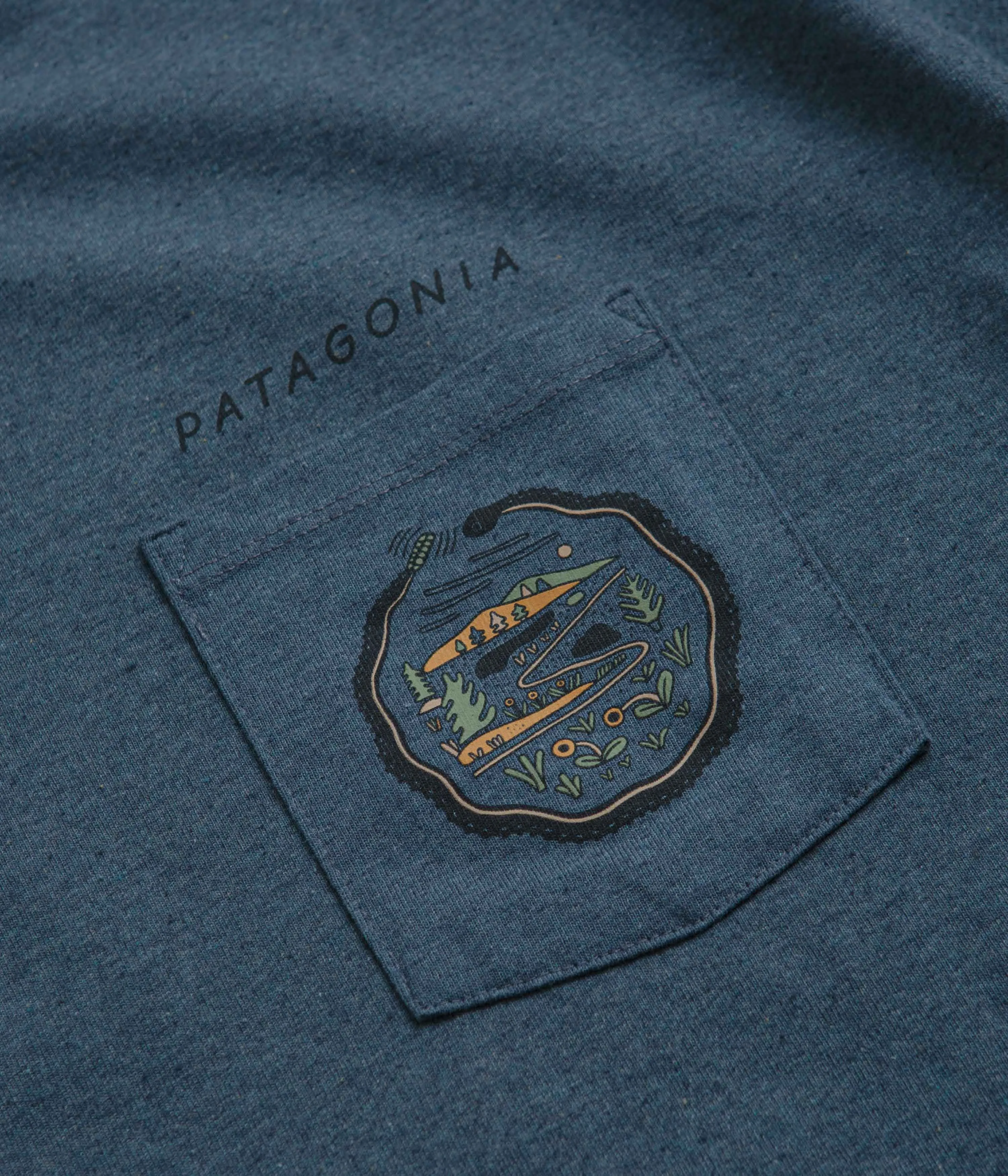 Patagonia Commontrail Pocket Responsibili-Tee T-Shirt - Utility Blue