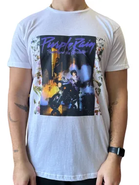 Prince – Purple Rain Album Front Cover Flowers Unisex Official T-Shirt NEW