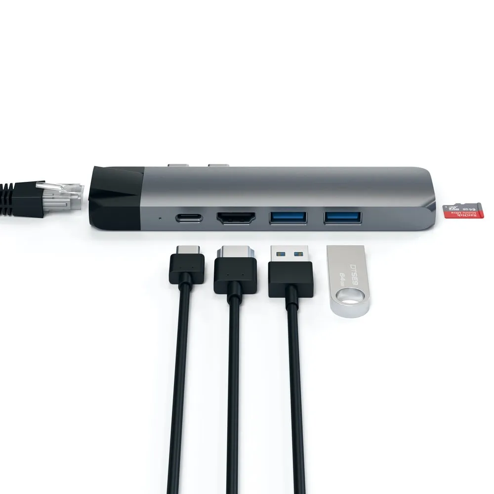 Satechi USB-C Pro Hub, Ethernet &4K HDMI