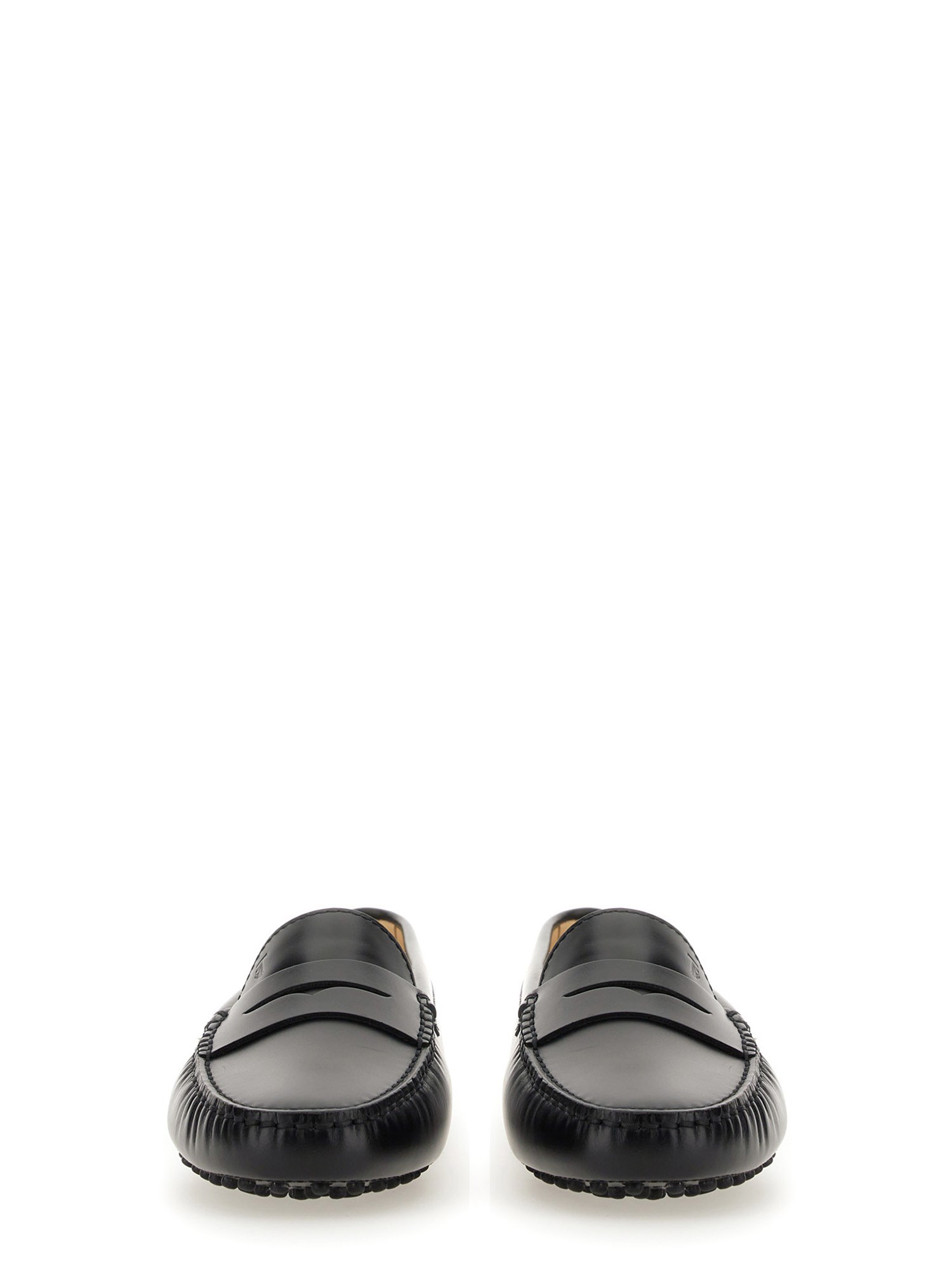 TOD'S    LEATHER KATE RUBBER LOAFER