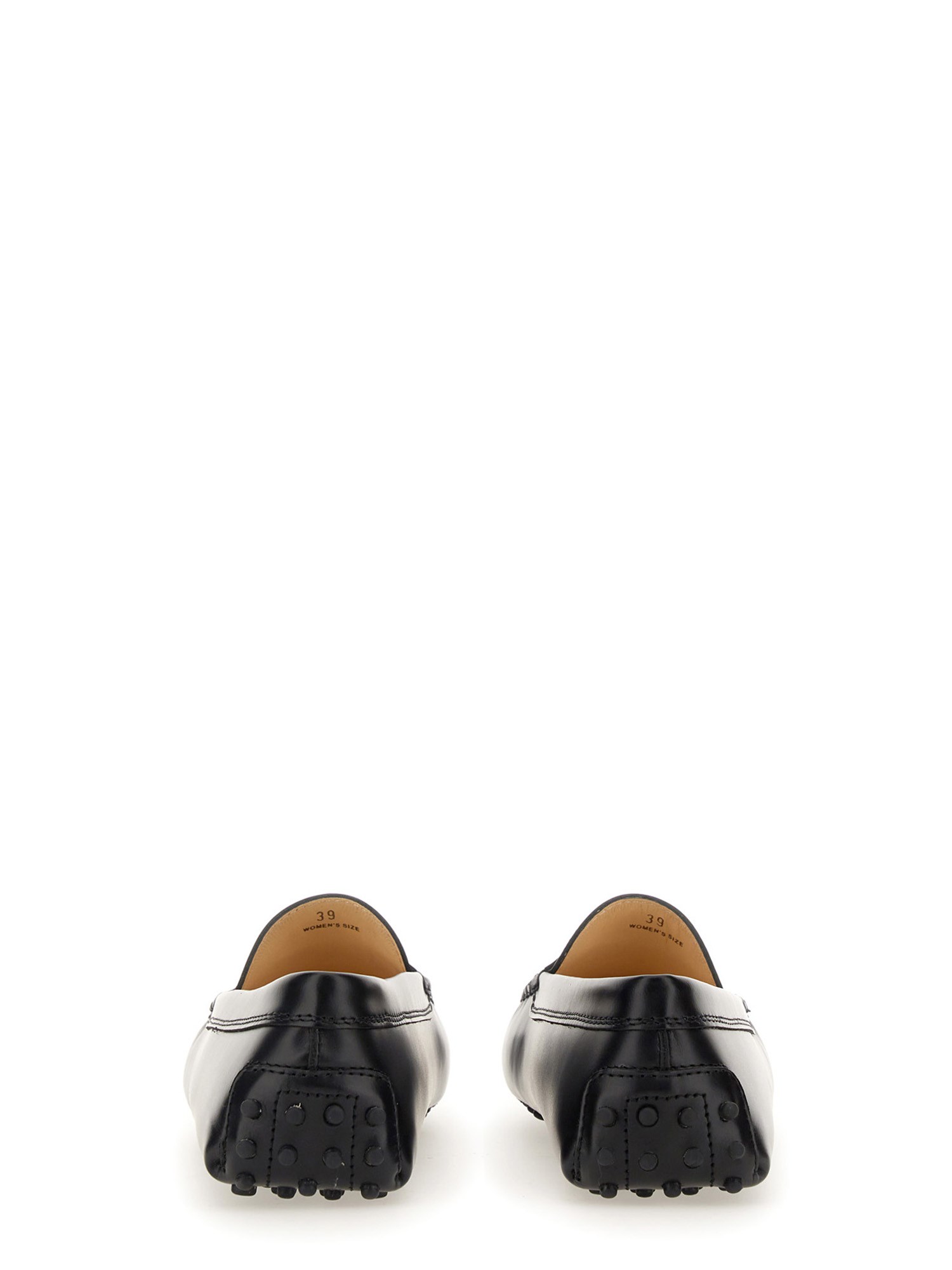 TOD'S    LEATHER KATE RUBBER LOAFER