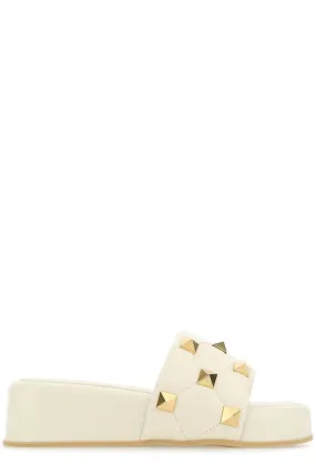 Valentino Garavani Rockstud Wedge Slides