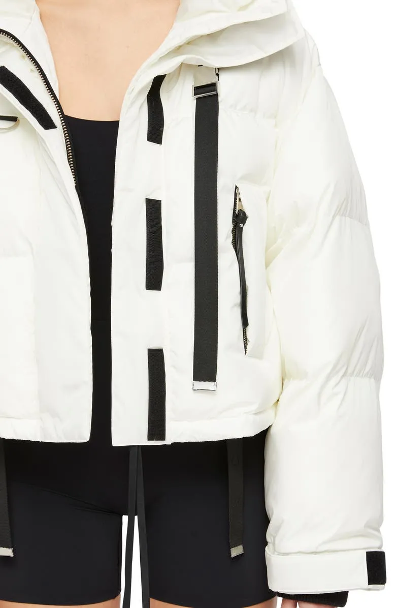 Willow Nylon White Puffer Jacket - The Puffer Jackets