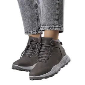 Women's gray insulated boots from Adleri grey